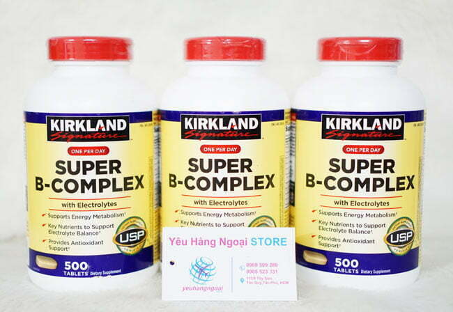 Thuoc Bo Vitamin Tong Hop Super B Complex With Electrolytes Kirkland Thuoc Bo Vitamin Tong Hop Super B Complex With Electrolytes Kirkland