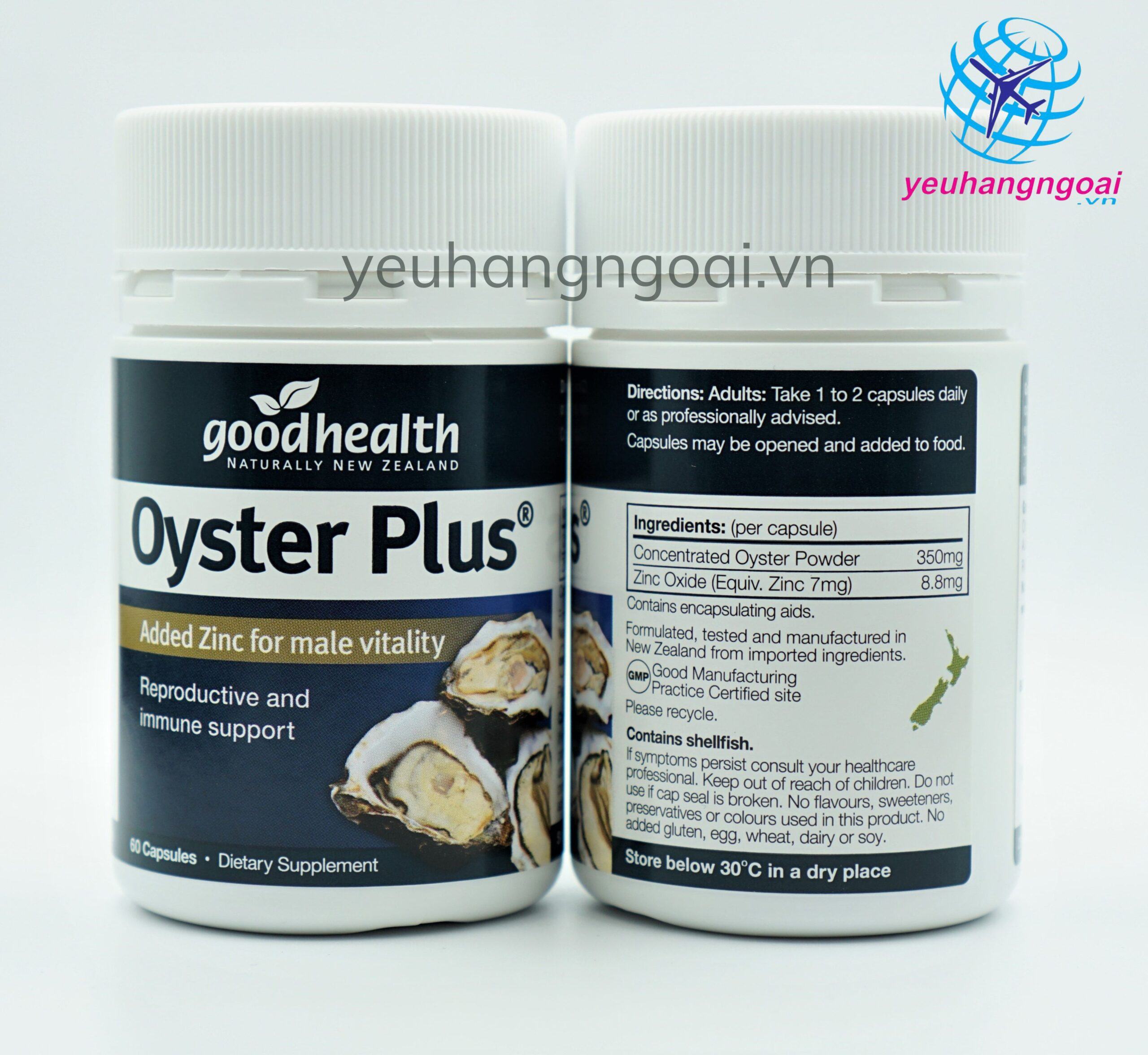Tinh Chất Hàu Oyster Plus Goodhealth 60 Viên Hàu2
