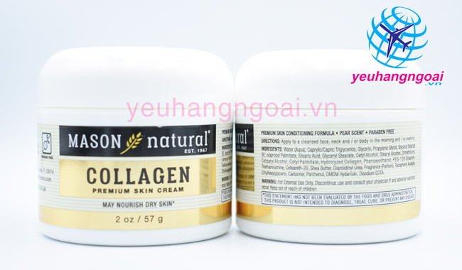 Kem Dưỡng Da, Chống Lão Hóa Collagen Beauty Mason Natural 57G Của Mỹ 5 Kem Duong Da Chong Lao Hoa Collagen Beauty Mason Natural 57G