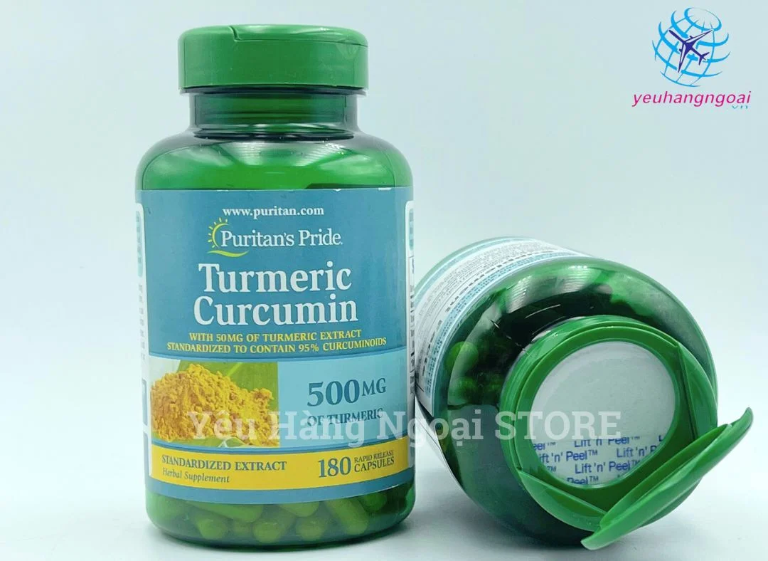 Viên Tinh Chất Nghệ Vàng Turmeric Curcumin 500mg 180 Viên Của Mỹ 2 Viên Tinh Chất Nghệ Vàng Turmeric Curcumin 500mg 180 Viên Của Mỹ 2 Lọ