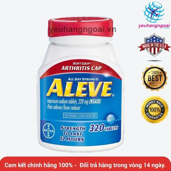 Thuốc nhức Aleve của Mỹ có tác dụng giảm sốt không?
