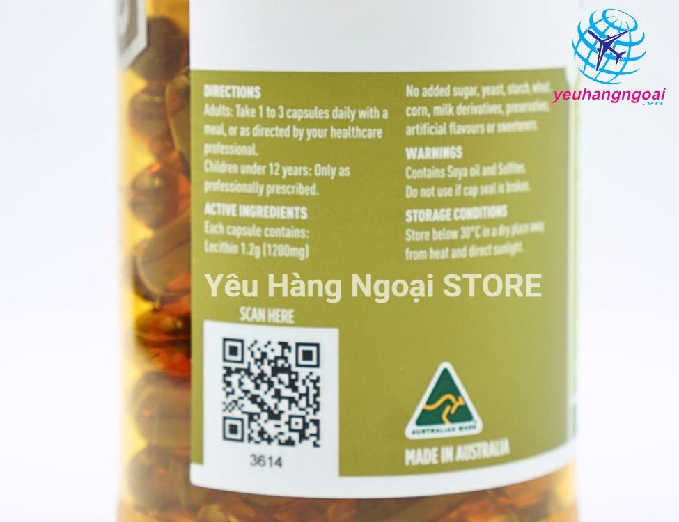 Thanh Phan Super Lecithin Healthy Care