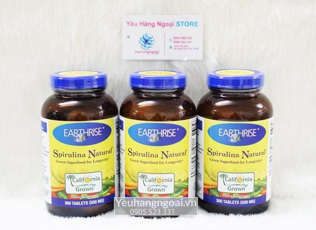 Vien Uong Tao Mat Troi Spirulina Natural 500mg Vien Uong Tao Mat Troi Spirulina Natural 500mg