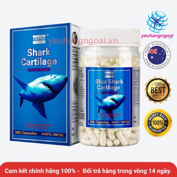 Top 12 thuốc bổ khớp tốt nhất trên thị trường hiện nay 5 Sun Vi Ca Map Shark Cartilage Costar 750mg 365 Vien Uc