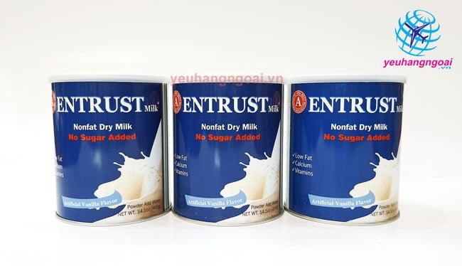Hình Thật Entrust 400G – Sữa Bột Cho Người Tiểu Đường Số 1 Của Mỹ