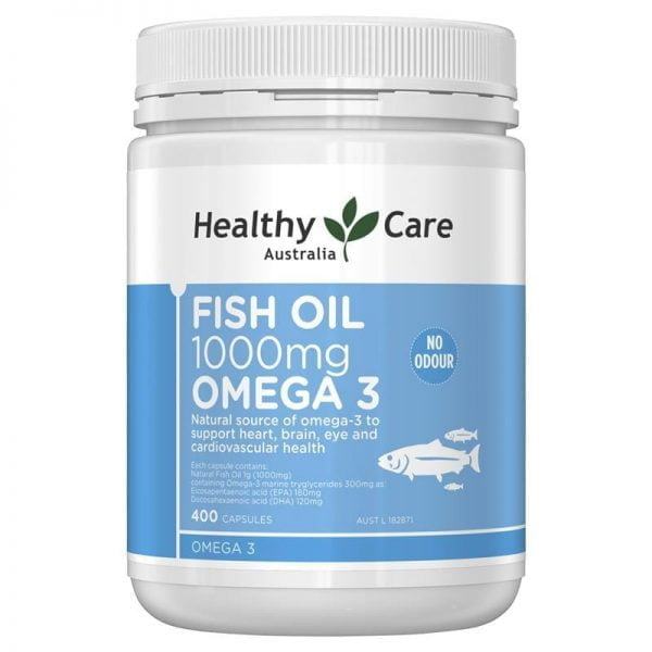 Fish Oil Healthy Care Omega 3 1000Mg 400 Viên