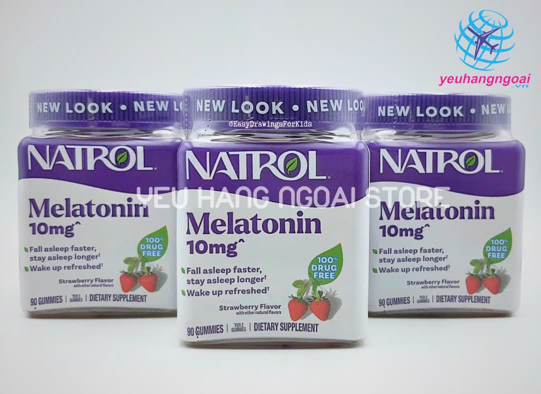 Kẹo Nhai Gummies Melatonin 10mg 90 Viên (mẫu mới 2025)-Giúp Ngủ Ngon Của Natrol Mỹ. 1 Z6790535135593 Ec1de4b2b31a16605ea2d5edbe5a817b