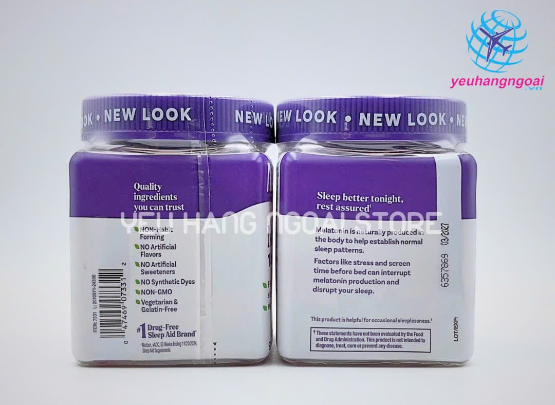 Kẹo Nhai Gummies Melatonin 10mg 90 Viên (mẫu mới 2025)-Giúp Ngủ Ngon Của Natrol Mỹ. 4 Z6790535224255 Bd49ef9c7c20ca844d54084b5edb6f95