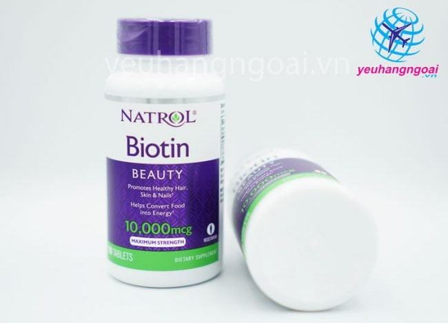 Natrol Biotin 10000 Mcg Hỗ Trợ Mọc Tóc 112