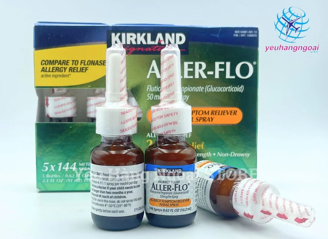 Xịt Trị Viêm Xoang Aller Flo 18.2ml Của Kirkland Signature Mỹ Chai Thuốc