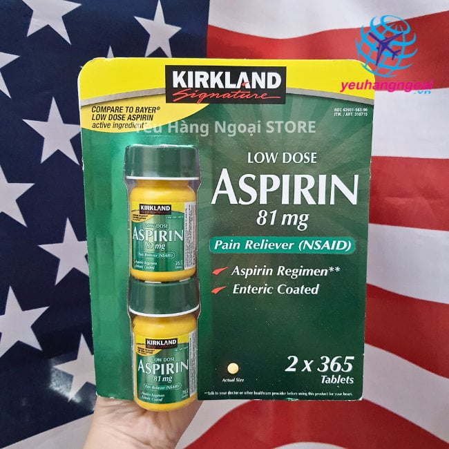 Aspirin 81mg Kirkland 365 Tablets
