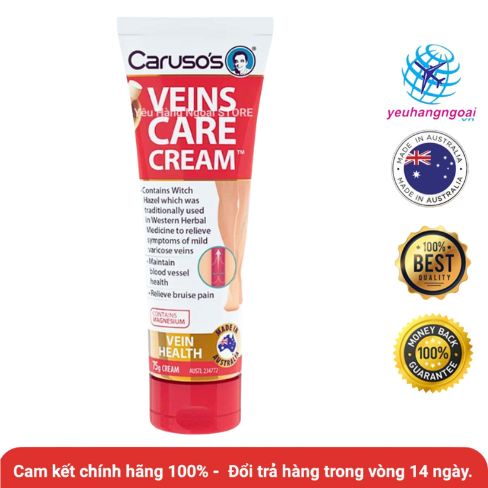 Carusos Veins Care Cream 75G