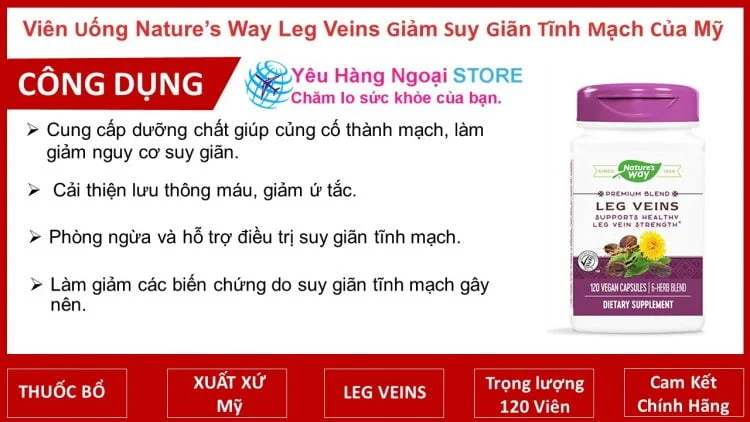 Công dụng thuốc Leg Veins Cong dung thuoc Leg Veins
