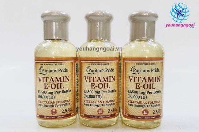Vitamin E Oil Puritan’s Pride Tinh Khiet 30.000iu Dang Nuoc Vitamin E Oil Puritan’s Pride Tinh Khiet 30.000iu Dang Nuoc
