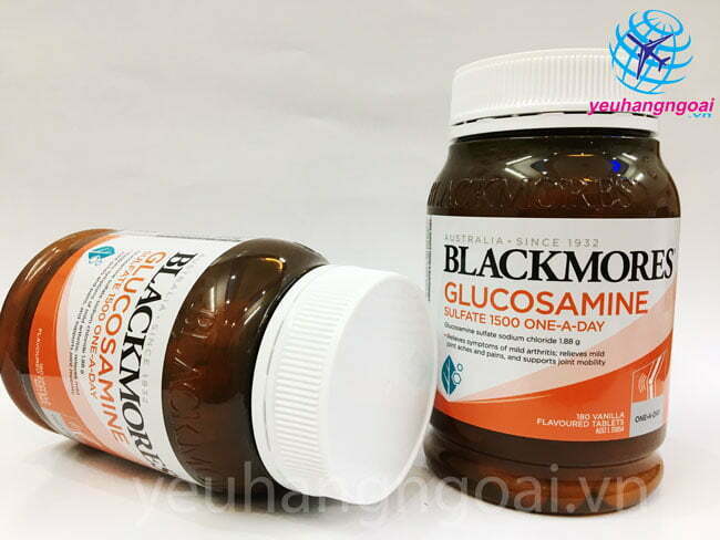 Blackmores Glucosamine là thuốc gì? Công dụng, sử dụng như thế nào? 6 Blackmores Glucosamine Sulfat 1500 One A Day 180 vien Uc