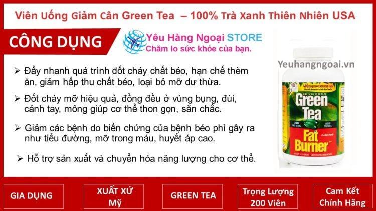 Cong Dung Vien Uong Ho Tro Giam Can Green Tea Fat Burner Cong Dung Vien Uong Ho Tro Giam Can Green Tea Fat Burner
