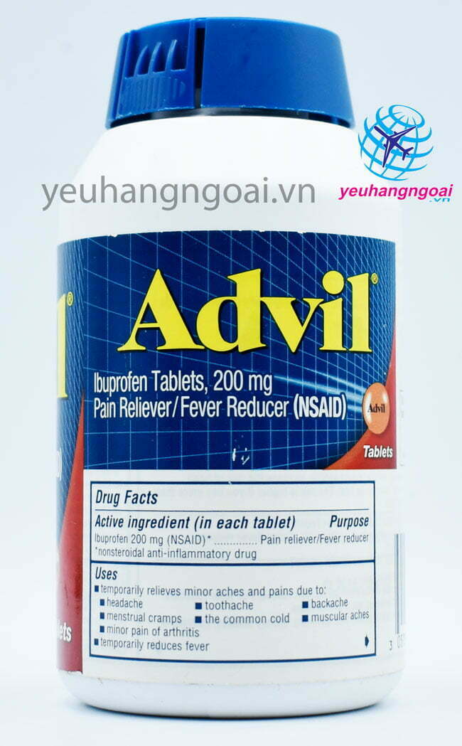 Thanh Phan Vien Giam Dau Ha Sot Advil 200mg 360 Vien Thanh Phan Vien Giam Dau Ha Sot Advil 200mg 360 Vien
