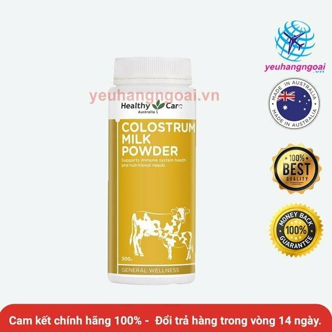 Sữa Bò Non Healthy Care Colostrum Milk Powder 300G Của Úc