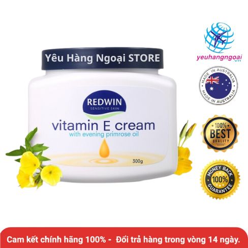Kem Dưỡng Da Mềm Mịn Vitamin E Cream 300G Của Úc. 1 vitamin-e-redwin-300g