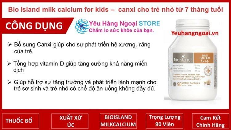 Bio Island Milk Calcium For Kids Bio Island Milk Calcium For Kids
