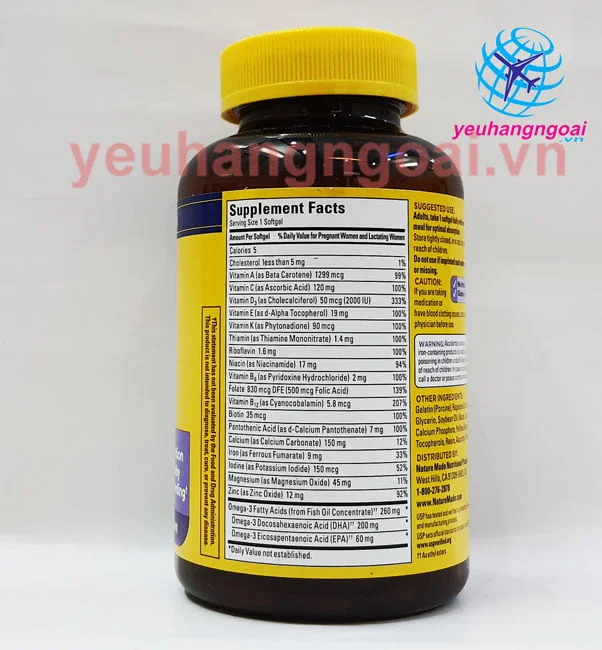Vien Uong Postnatal Multi Dha Bo Sung Vitamin Vien Uong Postnatal Multi Dha Bo Sung Vitamin