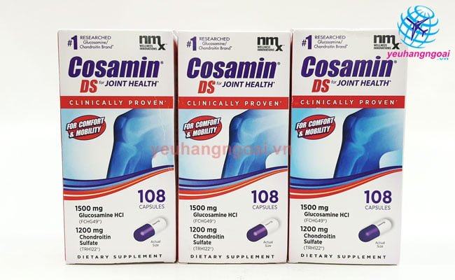 Viên Uống Bồi Bổ Sụn Khớp Tái Tạo Khớp Cosamin Ds 108 Viên Của Mỹ (Cao Cấp)