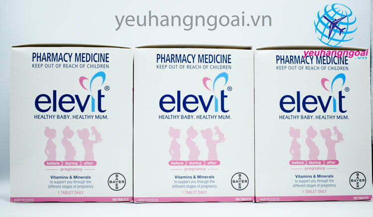 Viên Uống Elevit Dha For Pregnancy & Breastfeeding 60 Viên Của Úc.