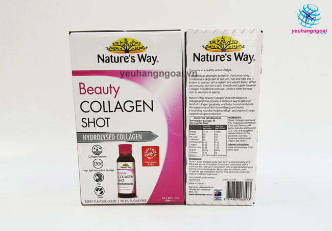 Collagen nước Nature's Way Beauty Úc Hộp 10 chai. 4 Collagen nuoc Natures Way Beauty Uc