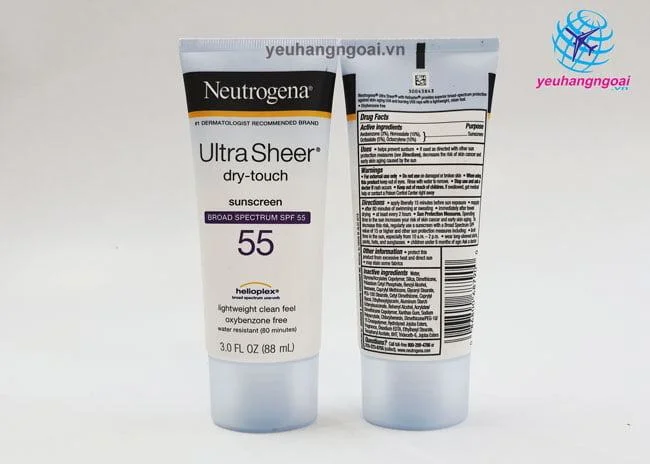 Kem Chong Nang Neutrogena Ultra Sheer Dry Touch Spf100 88ml