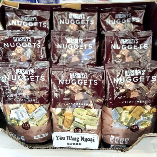 Socola Hỗn Hợp 4 Vị Chocolate Hershey's Nuggets 145 Viên Của Mỹ. 2 Socola Hỗn Hợp 4 Vị Chocolate Hershey's Nuggets 145 Viên Của Mỹ.