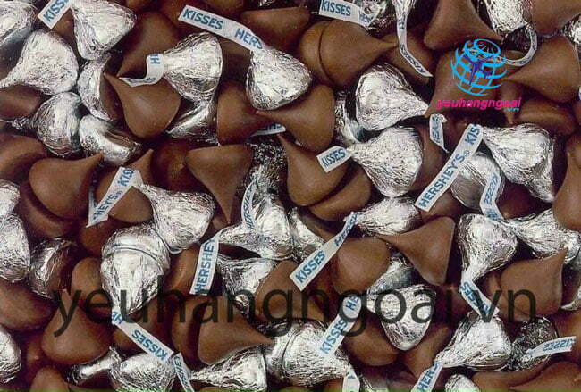 Hình Thật Kẹo Socola Hershey’s Kisses Milk Chocolate