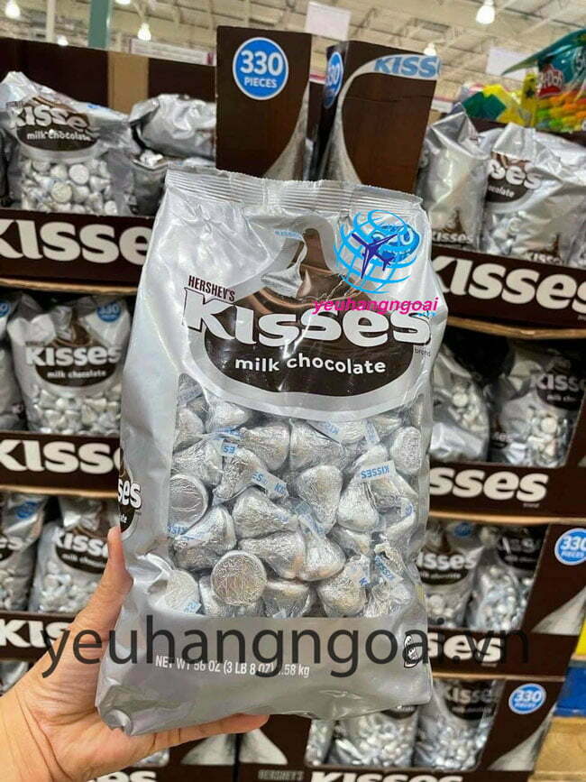 Hình Thật Kẹo Socola Hershey’s Kisses Milk Chocolate1