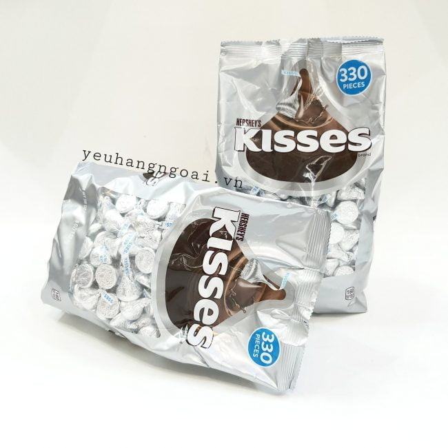 Kẹo Socola Hershey'S Kisses Milk Chocolate 330 Pieces 1.58Kg Thơm Ngon Tuyệt Đỉnh.