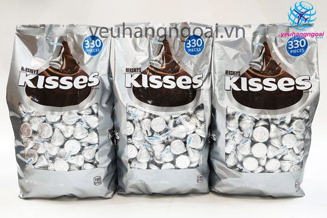 Kẹo Socola Hershey’s Kisses Milk Chocolate 330 Pieces
