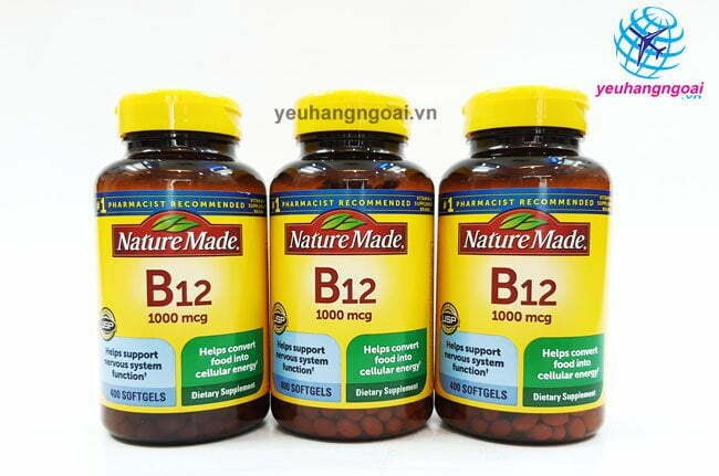 Vien Uong Bo Mau Bo Sung Vitamin B12 Nature Made 1000mcg Vien Uong Bo Mau Bo Sung Vitamin B12 Nature Made 1000mcg
