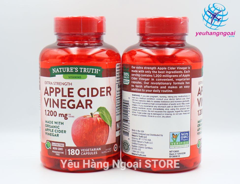 Giam Tao Huu Co Apple Cider Vinegar 1200Mg Giam Tao Huu Co Apple Cider Vinegar 1200Mg