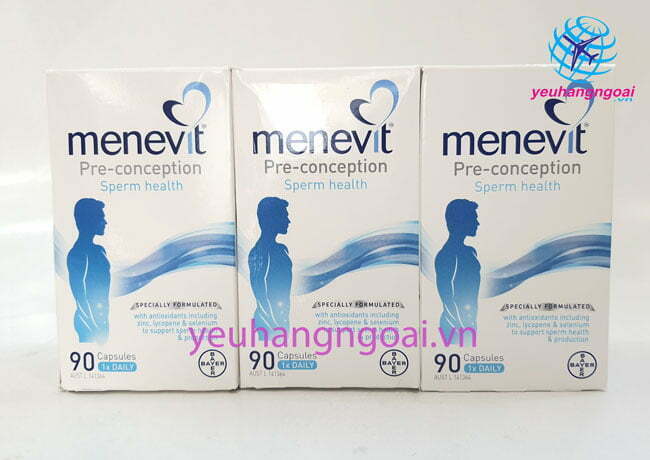 Thuốc Menevit 90 viên Úc giúp cải thiện và nâng cao chất lượng tinh trùng