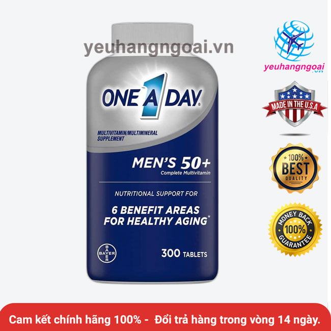 Vien Uong Vitamine Tong Hop One A Day Men 50 Cung Cap Vitamine Cua My