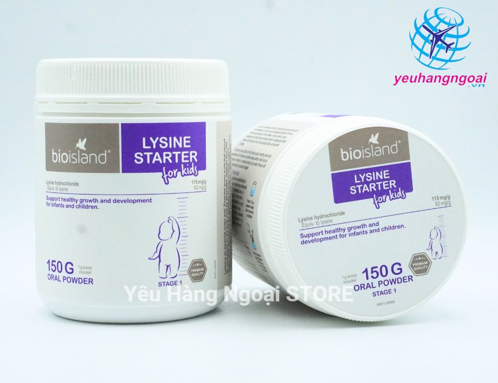 Bột Tăng Chiều Cao Bioisland Lysine Starter For Kids 150G Oral Powder Của Úc
