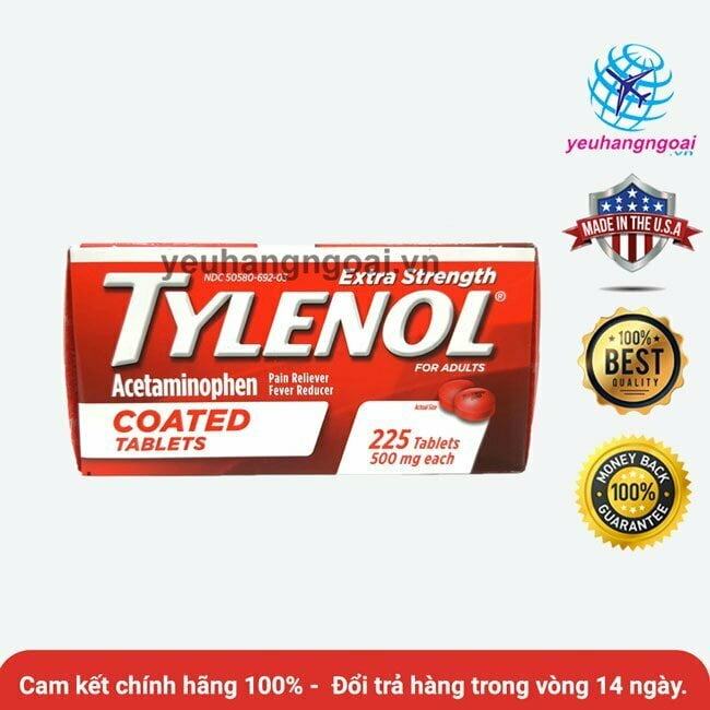 Tylenol 500mg 225 Viên Coated
