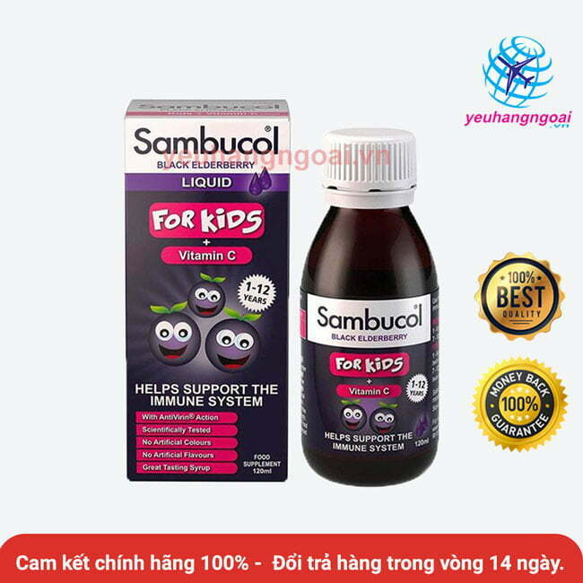 Siro Sambucol Vitamin C Tăng Đề Kháng Cho Bé