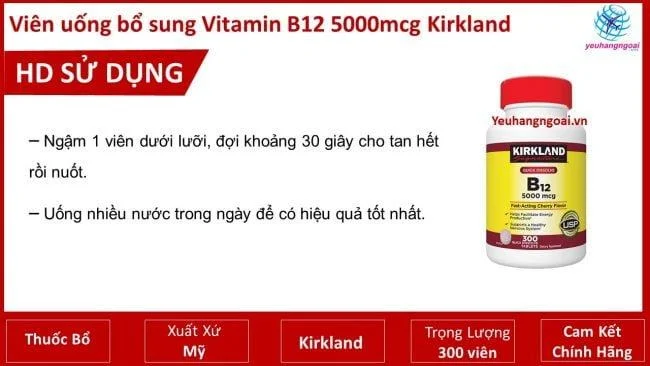 Vien uong bo sung Vitamin B12