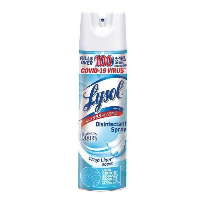 Xịt Diệt Khuẩn Lysol Disinfectant Spray Crisp Linen 538G Của Mỹ