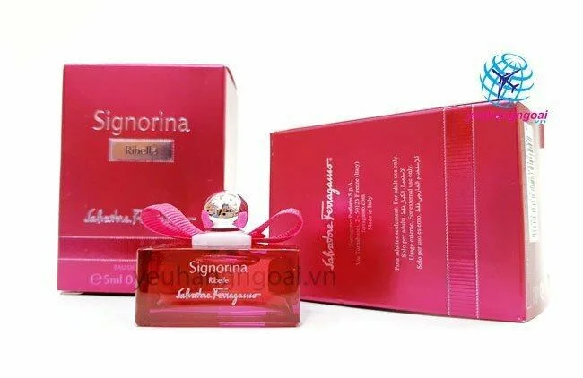 Nước Hoa Signorina Đỏ 5Ml 4 Hình Thật Nước Hoa Signorina Đỏ 5Ml