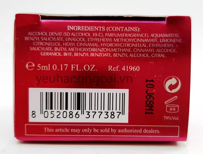 Nước Hoa Signorina Đỏ 5Ml 7 Hình Thật Mã Vạch Nước Hoa Signorina Đỏ 5Ml