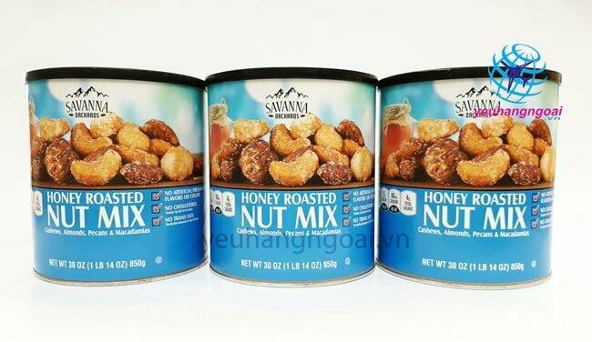 Hình Thât Hạt Hỗn Hợp Tẩm Mật Ong Savanna Gourmet Honey Roasted Nut Mix 850G