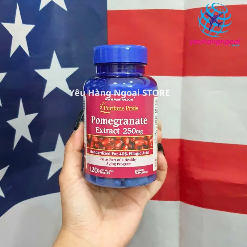 Lựu Pomegranata 250mg 120 Viên