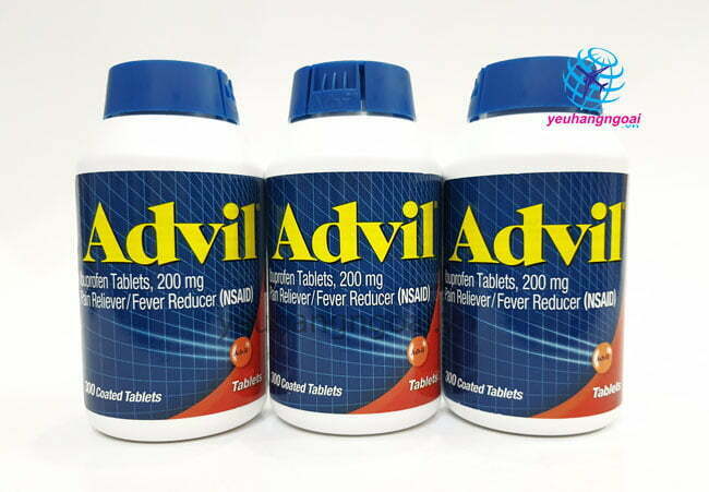 Hình Thật Viên Giảm Đau Hạ Sốt Advil 200Mg 300 Viên