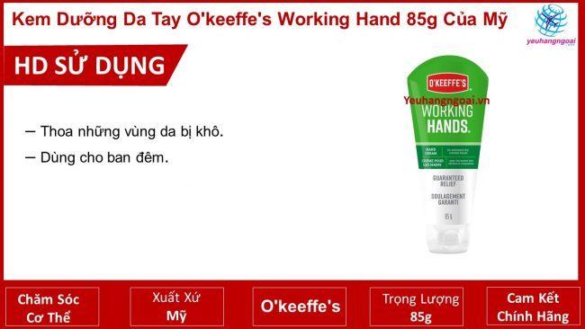 Kem Dưỡng Da Tay O'Keeffe'S Working Hand 85G Của Mỹ (2)