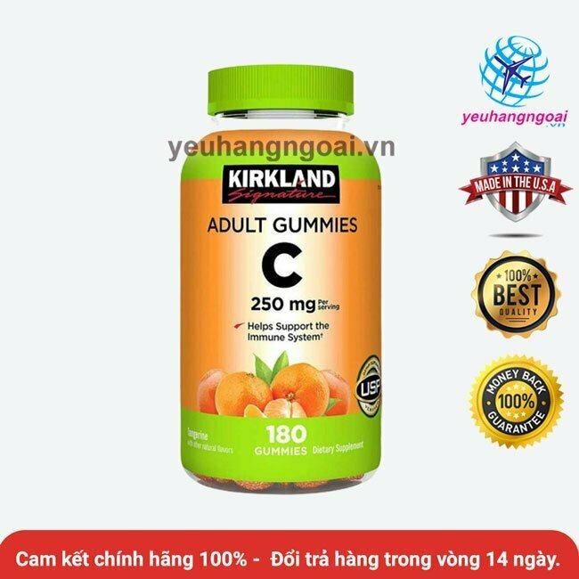 Kẹo Dẻo Bổ Sung Vitamin C 250mg 180 Viên Của Kirkland Mỹ